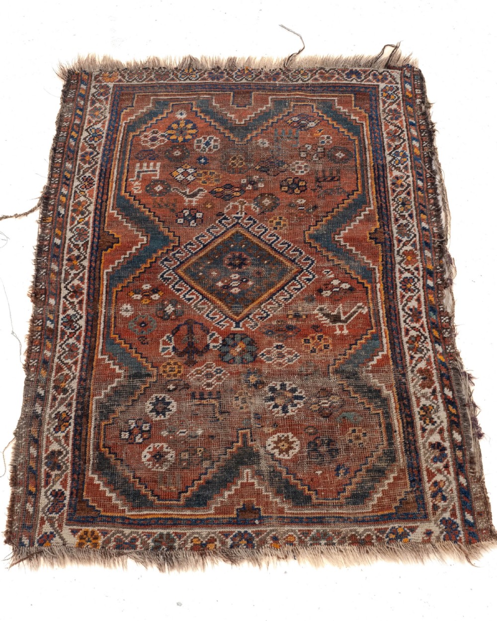 Antique Kazak Caucasian Rug Late C19th 4'2