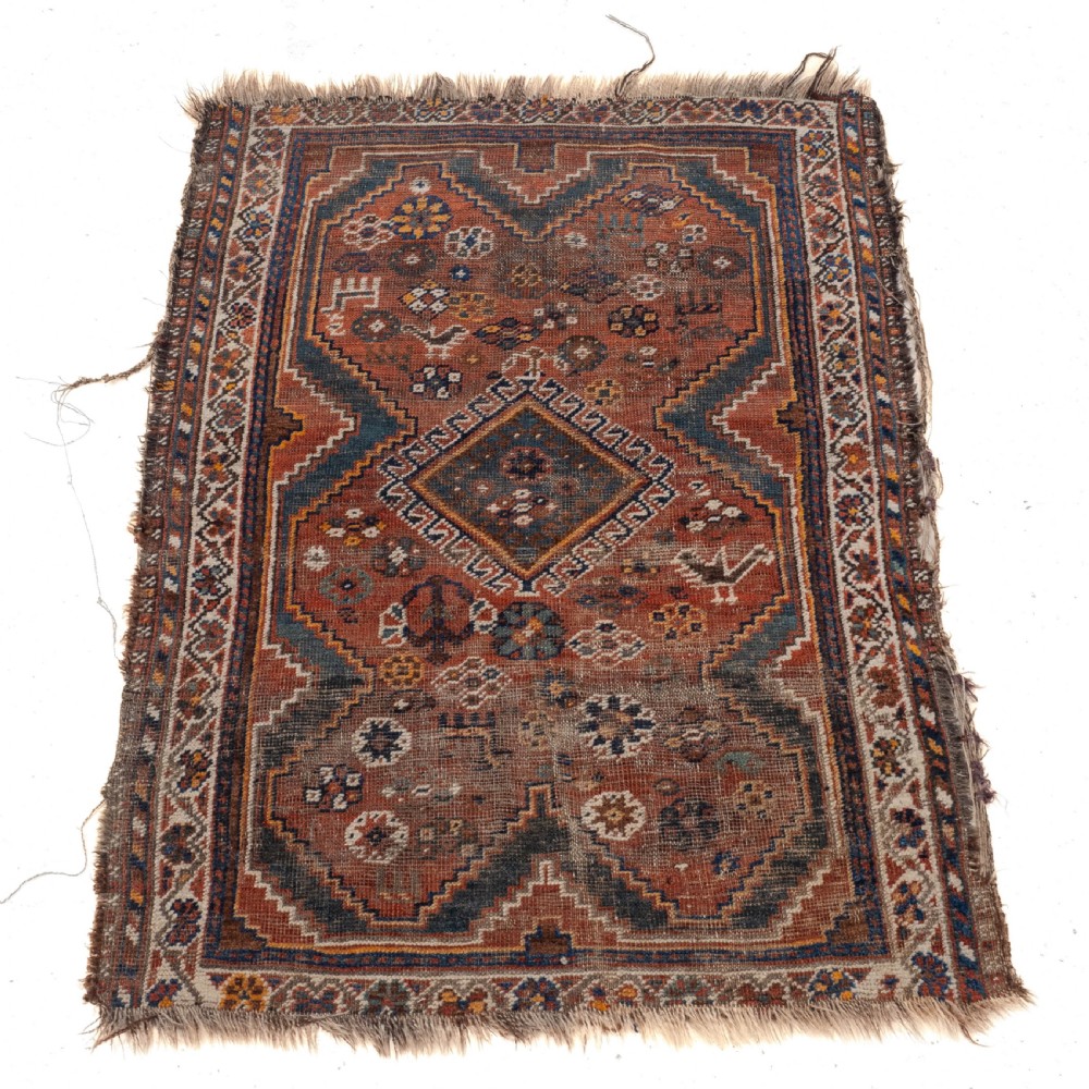 Antique Kazak Caucasian Rug Late C19th 4'2