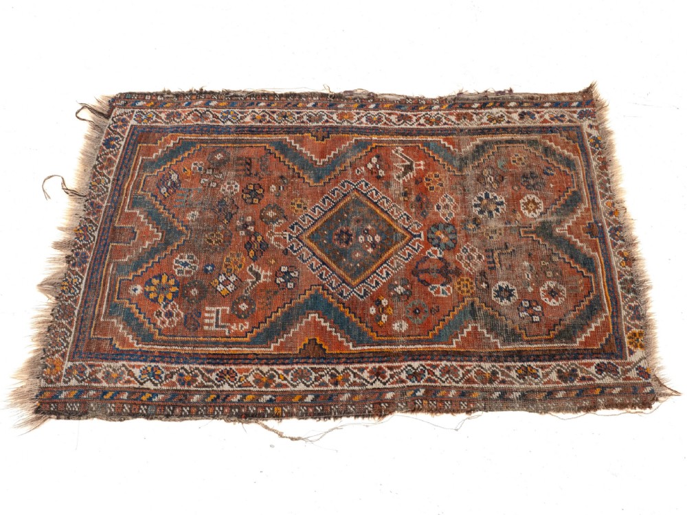 Antique Kazak Caucasian Rug Late C19th 4'2