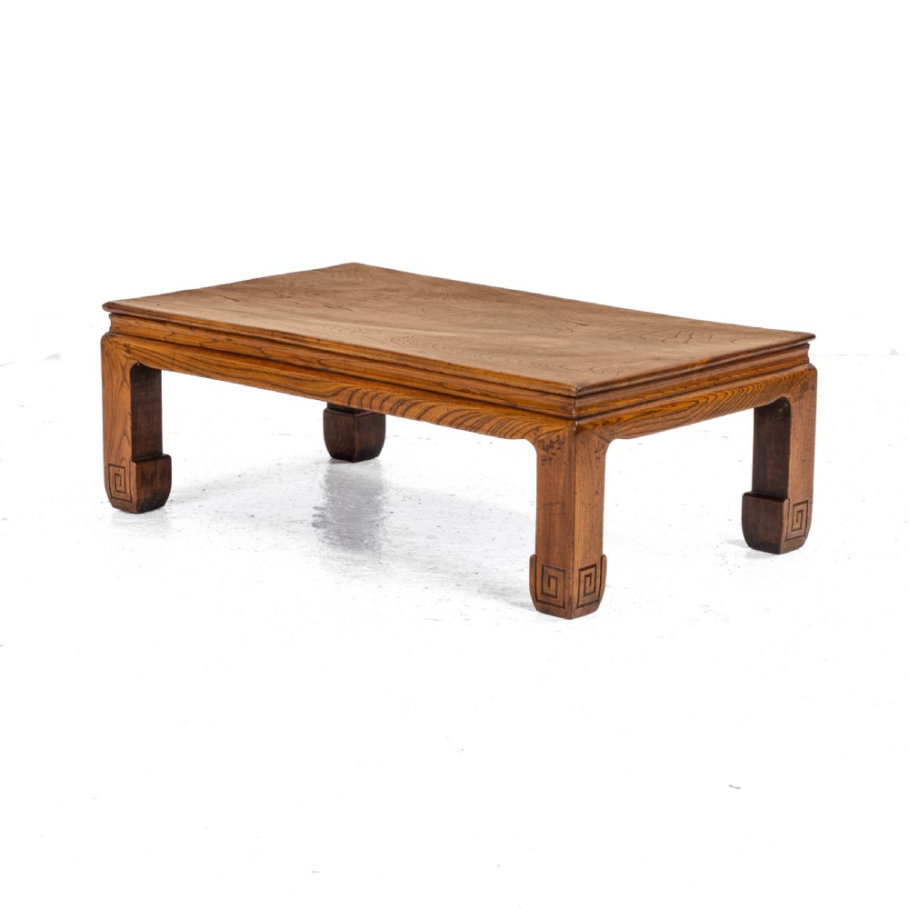 Chinese Elm Kang Table Early C20th (Low Coffee Opium Qing) View VI