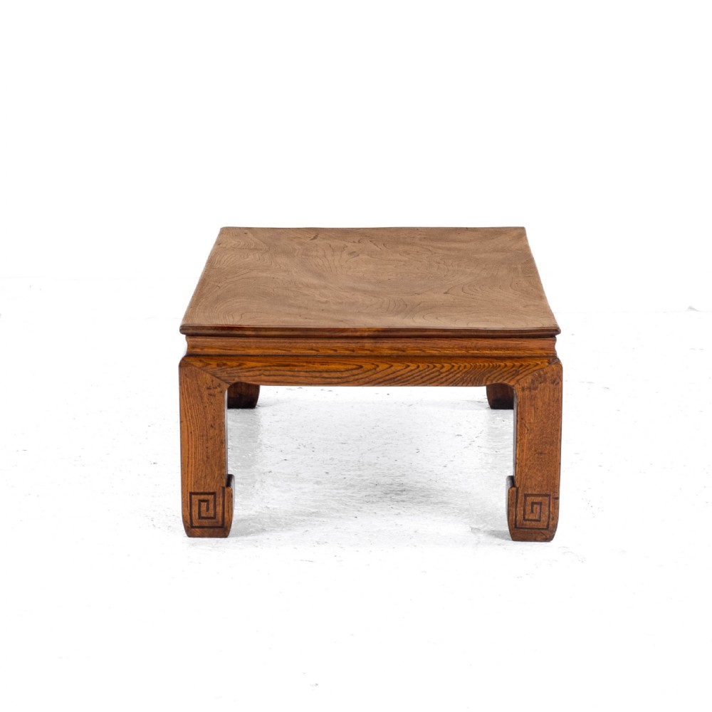Chinese Elm Kang Table Early C20th (Low Coffee Opium Qing) View VII