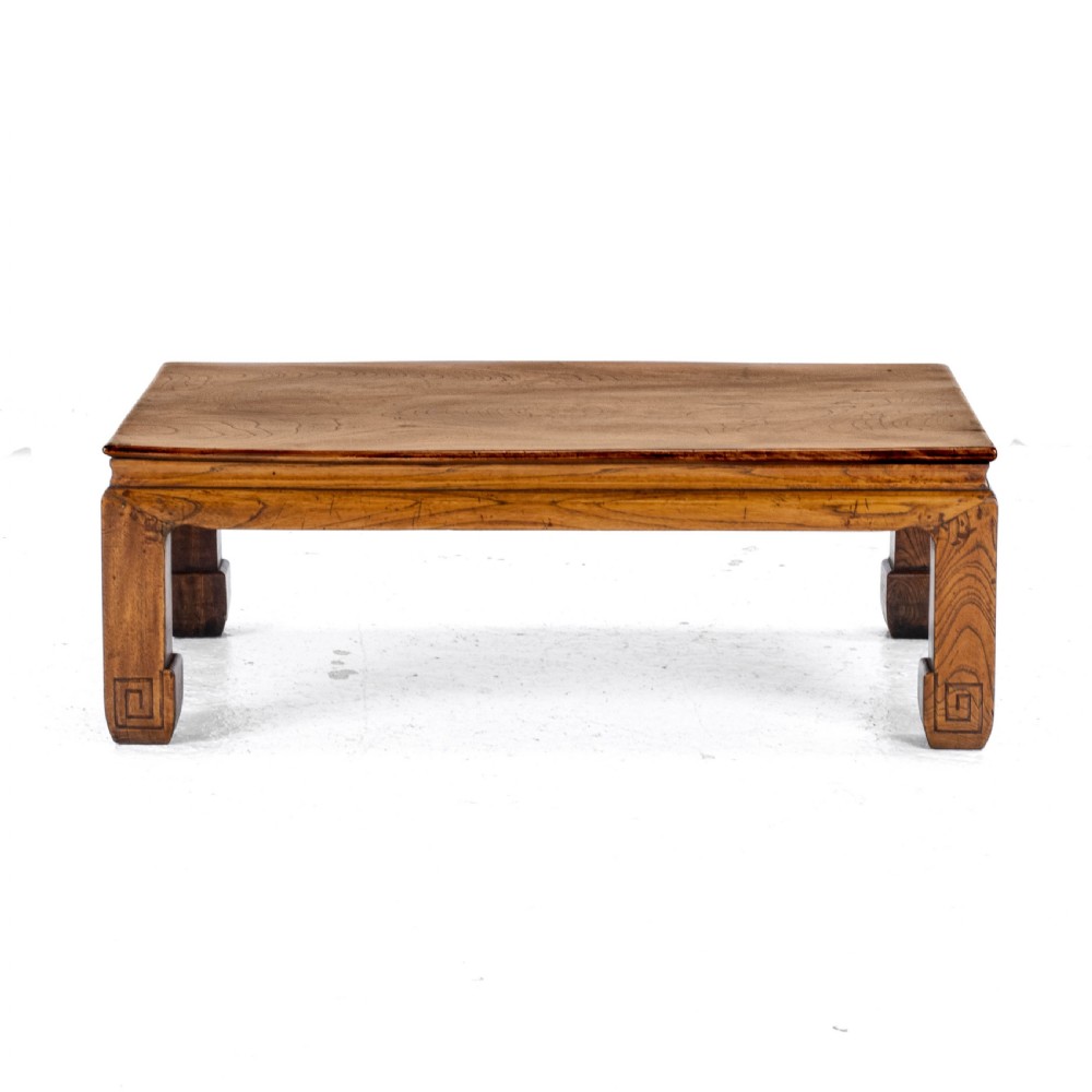 Chinese Elm Kang Table Early C20th (Low Coffee Opium Qing) View VIII