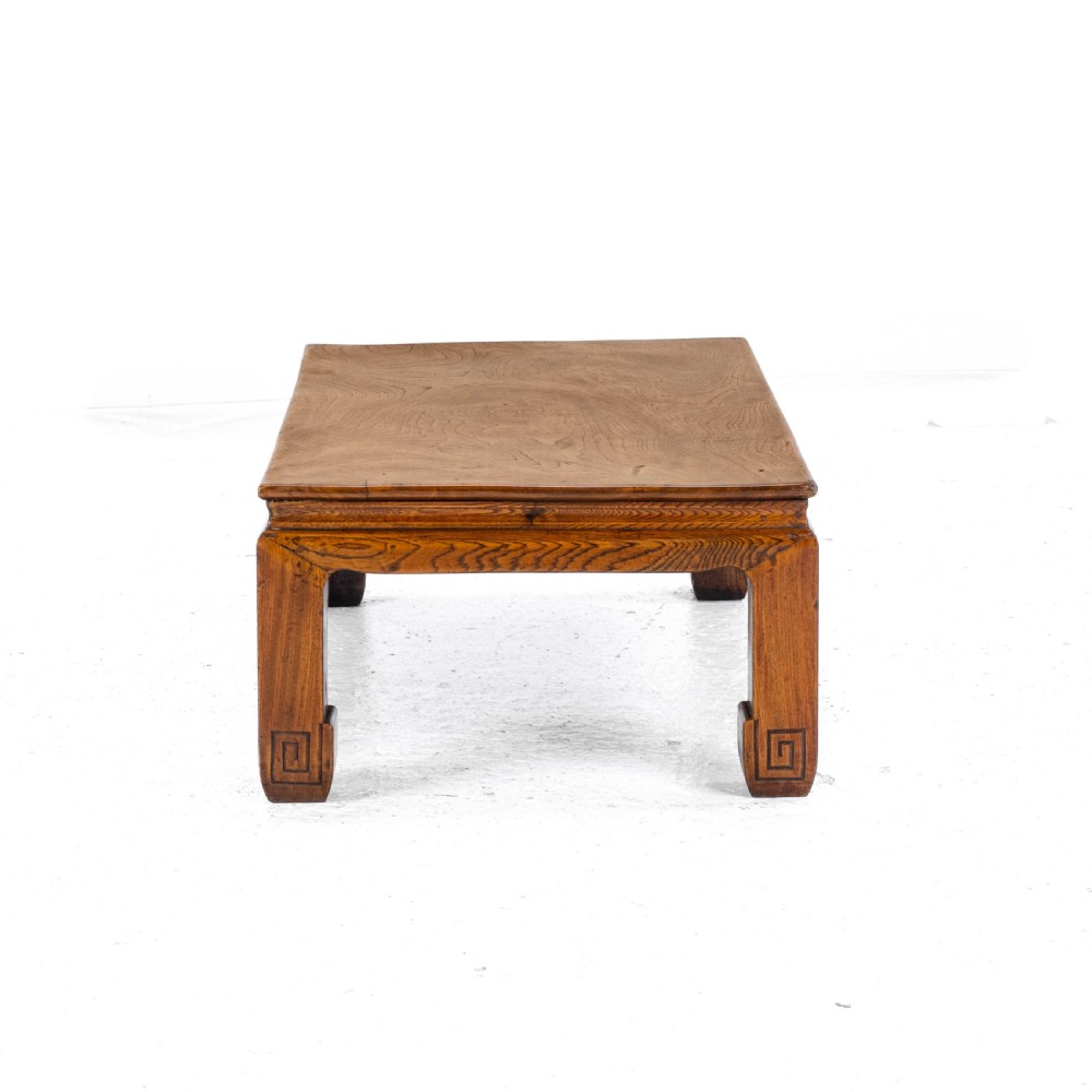 Chinese Elm Kang Table Early C20th (Low Coffee Opium Qing) View IX