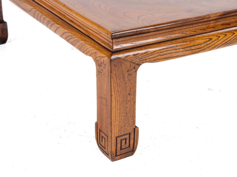 Chinese Elm Kang Table Early C20th (Low Coffee Opium Qing) View XIV