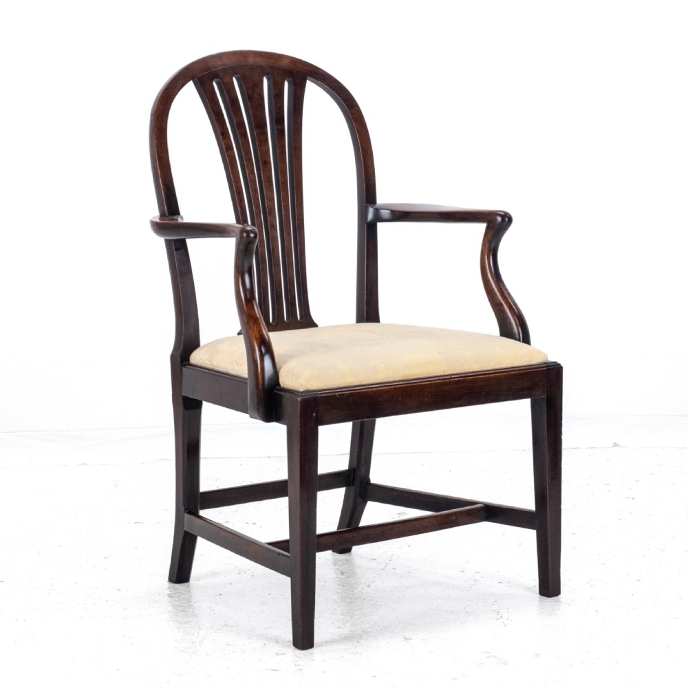Hepplewhite Mahogany Carver Armchair C1918 (George V Georgian Style) View II