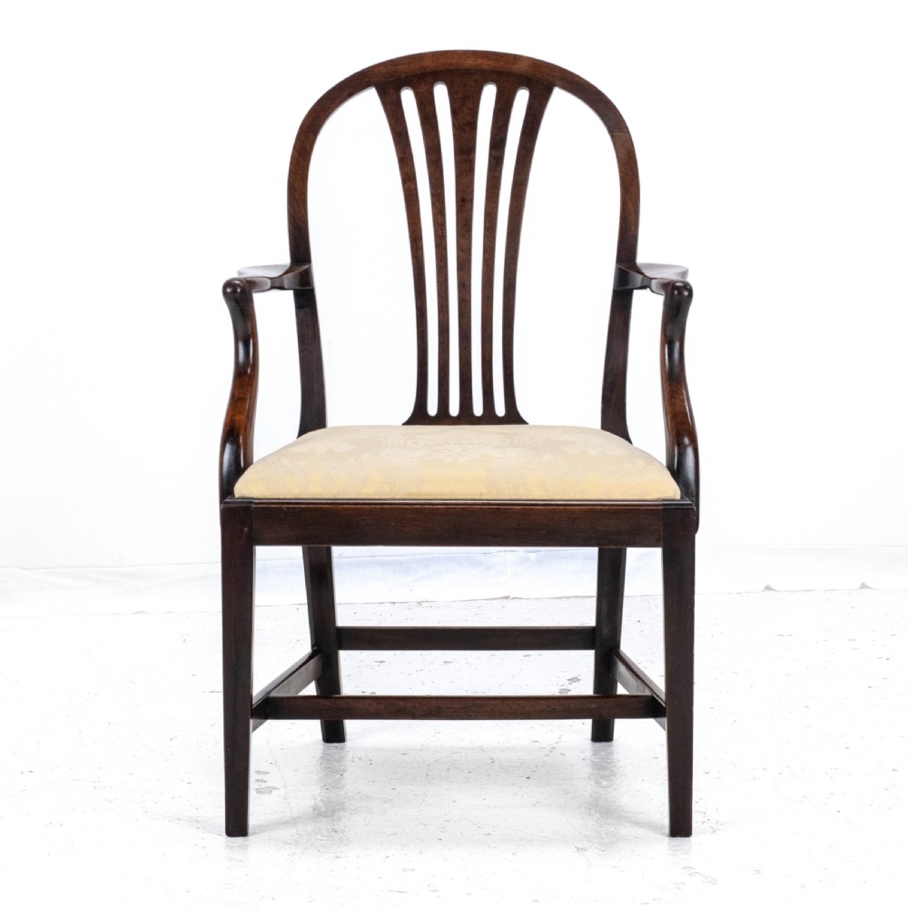 Hepplewhite Mahogany Carver Armchair C1918 (George V Georgian Style) View IV