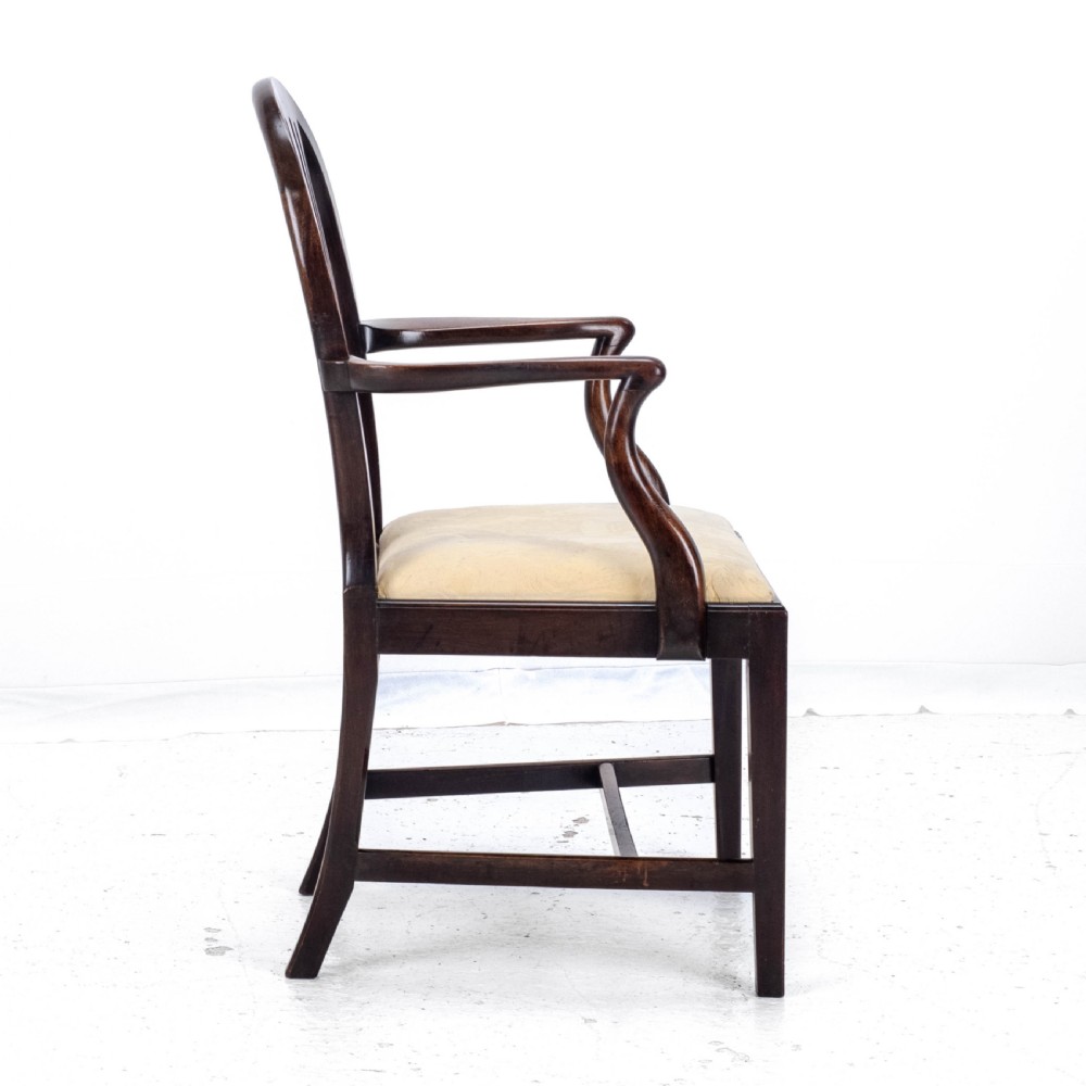 Hepplewhite Mahogany Carver Armchair C1918 (George V Georgian Style) View VI