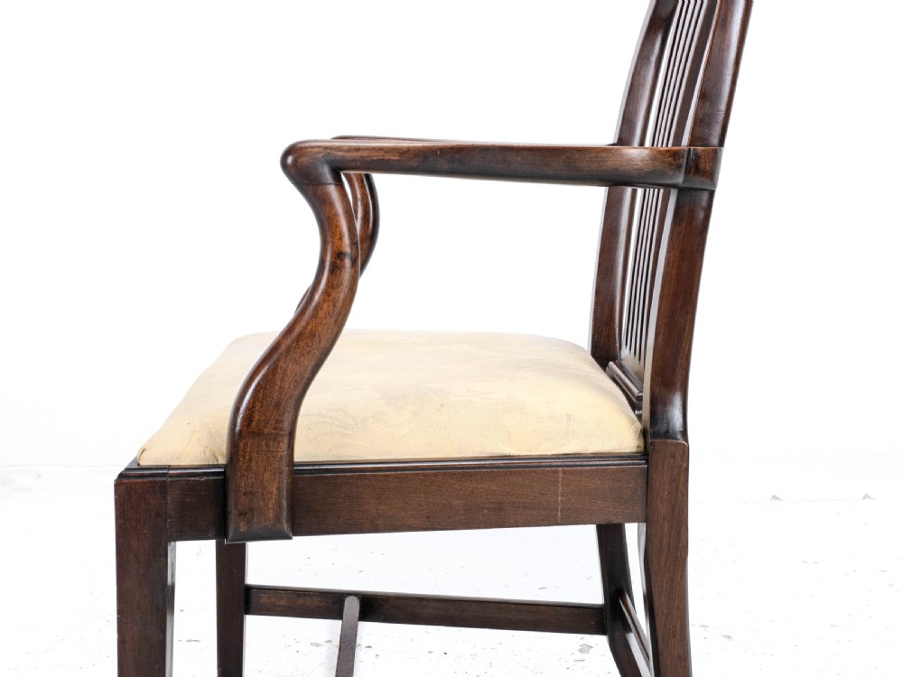 Hepplewhite Mahogany Carver Armchair C1918 (George V Georgian Style) View IX