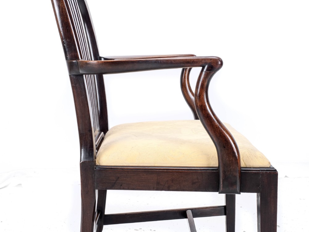 Hepplewhite Mahogany Carver Armchair C1918 (George V Georgian Style) View X