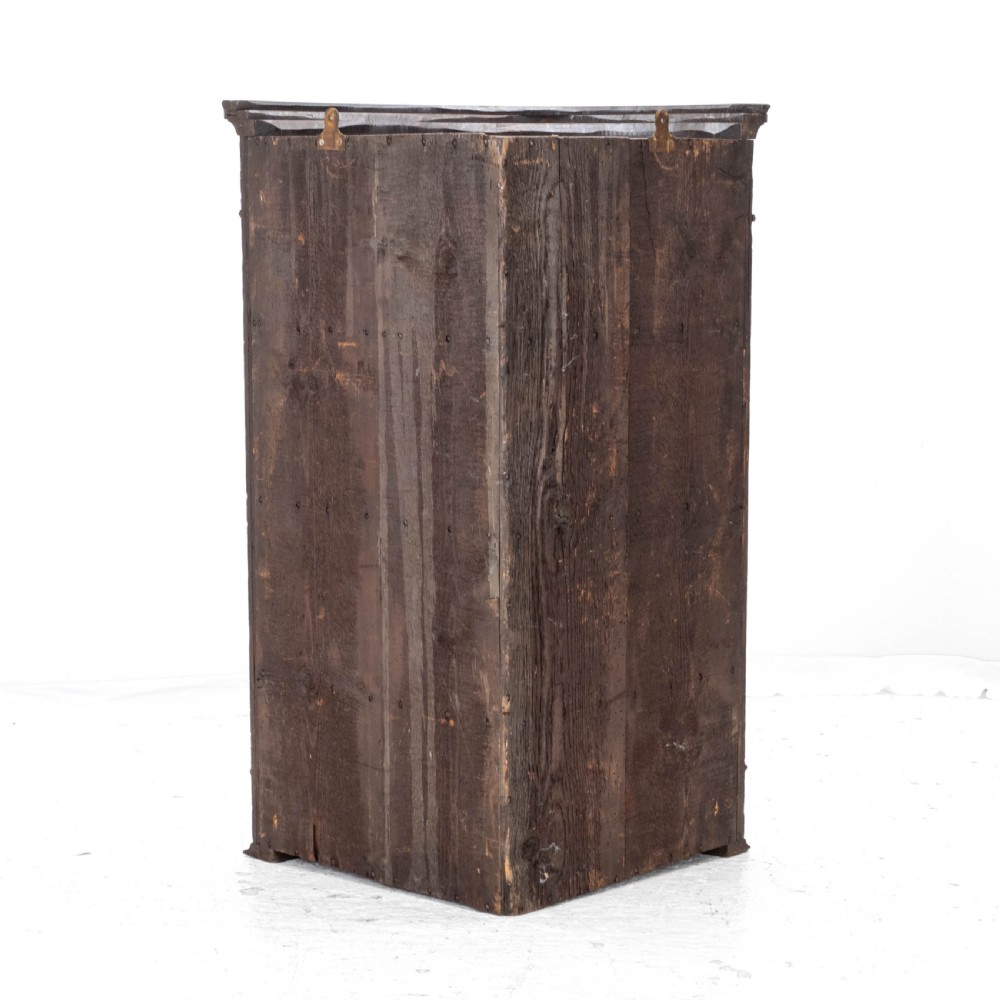 C.18th Georgian Oak Bow Front Corner Cabinet Wall Mounted (George III) View VI