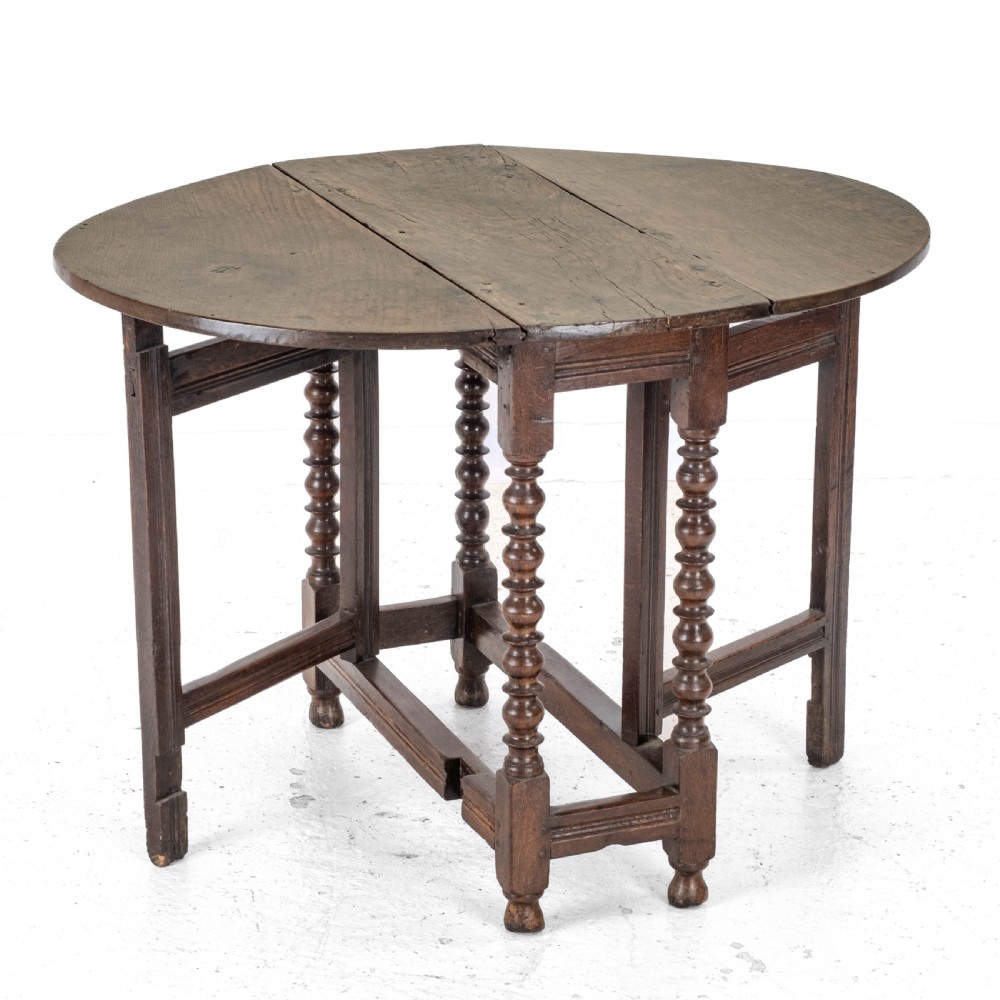 C17th & Later Oak Small Gateleg Dropleaf Table (Dining Occasional Breakfast)