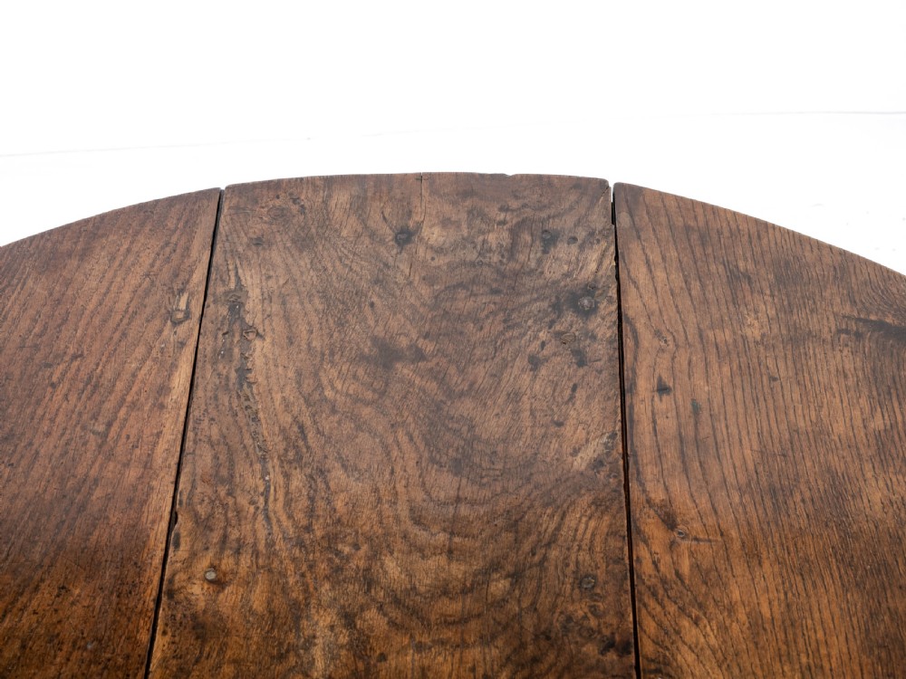 C17th & Later Oak Small Gateleg Dropleaf Table (Dining Occasional Breakfast) View X