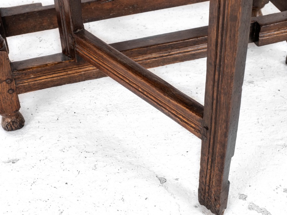C17th & Later Oak Small Gateleg Dropleaf Table (Dining Occasional Breakfast) View XIV