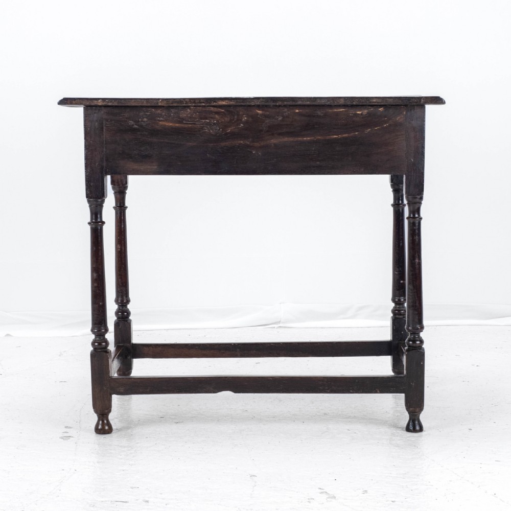 Early C18th George I Oak Country Side Table With Drawer (Georgian) View VI