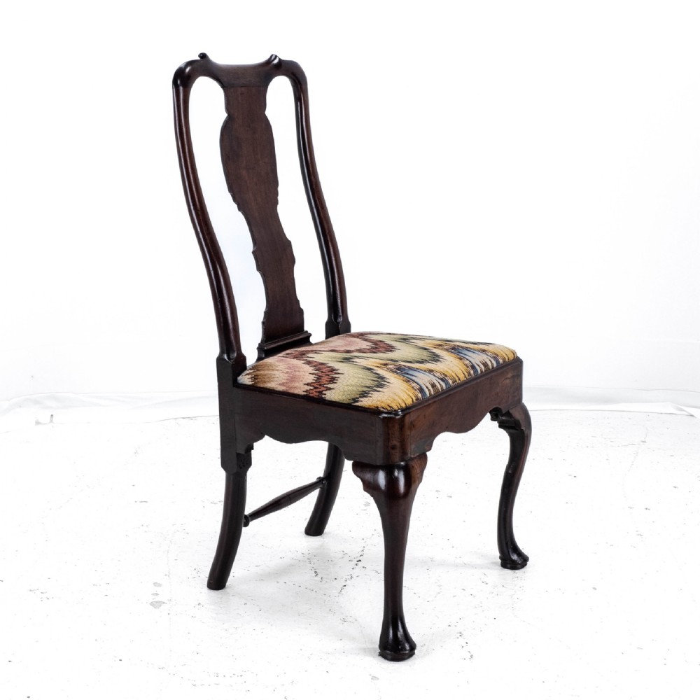George II Mahogany Side/Dining Chair C1730 (Queen Anne Georgian Carved Cabriole Legs) View IV