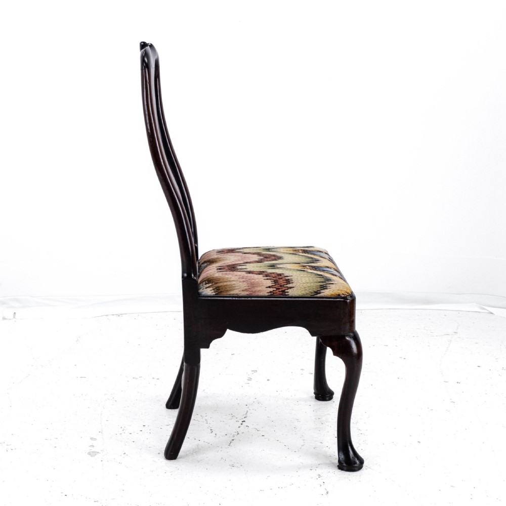 George II Mahogany Side/Dining Chair C1730 (Queen Anne Georgian Carved Cabriole Legs) View V