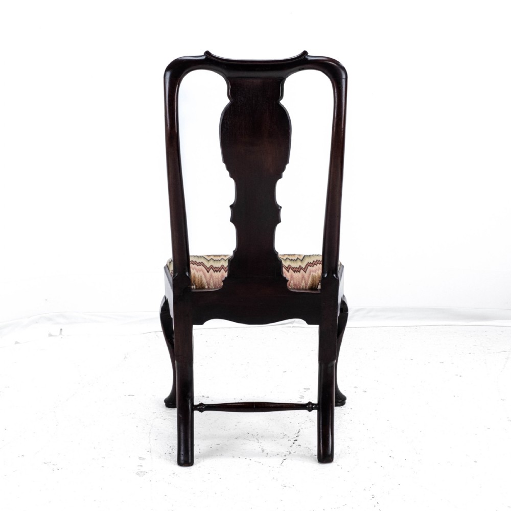 George II Mahogany Side/Dining Chair C1730 (Queen Anne Georgian Carved Cabriole Legs) View VII
