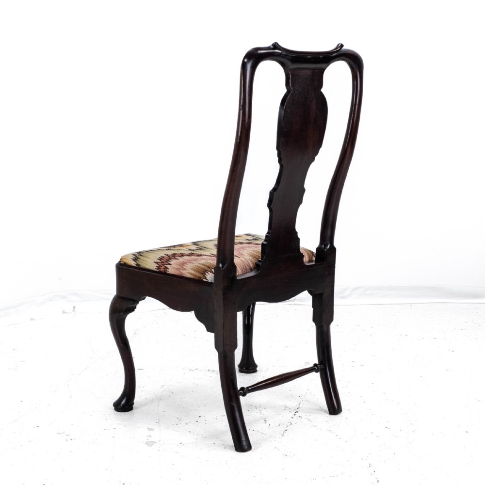 George II Mahogany Side/Dining Chair C1730 (Queen Anne Georgian Carved Cabriole Legs) View VIII