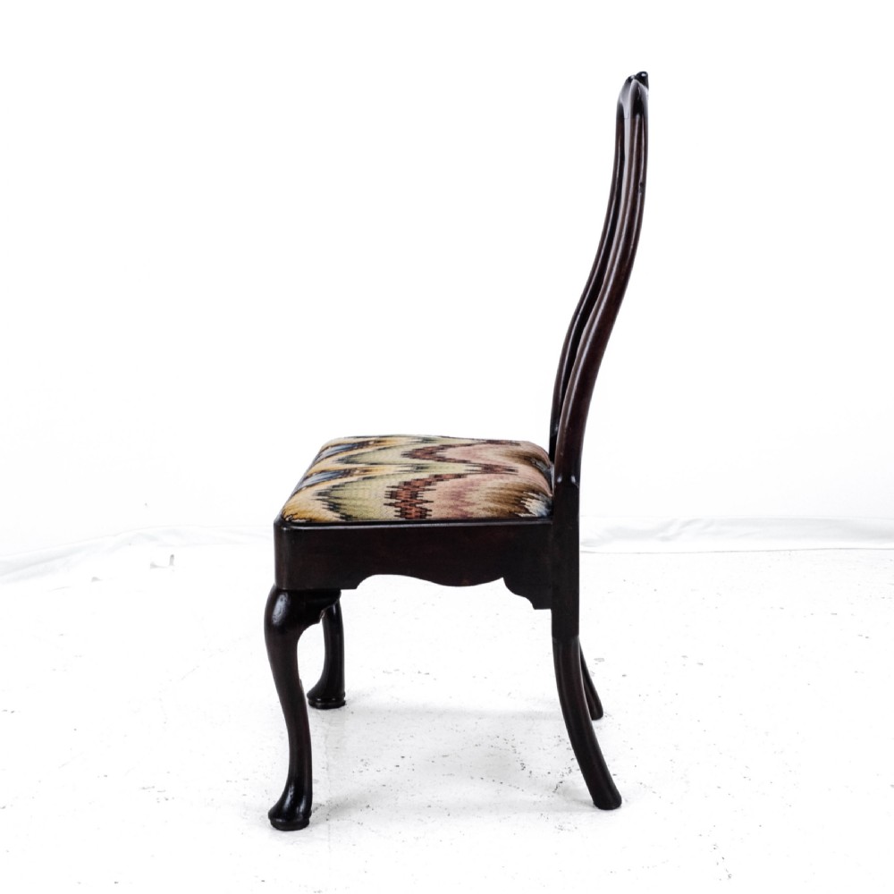George II Mahogany Side/Dining Chair C1730 (Queen Anne Georgian Carved Cabriole Legs) View IX