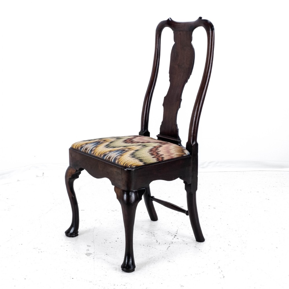 George II Mahogany Side/Dining Chair C1730 (Queen Anne Georgian Carved Cabriole Legs) View X