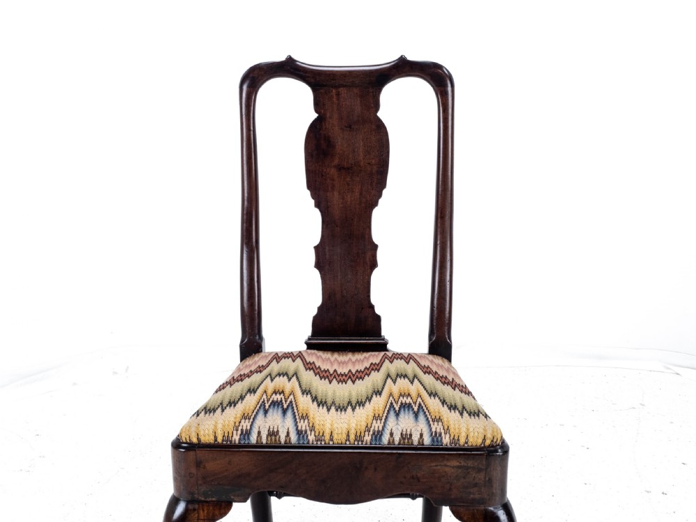 George II Mahogany Side/Dining Chair C1730 (Queen Anne Georgian Carved Cabriole Legs) View XI