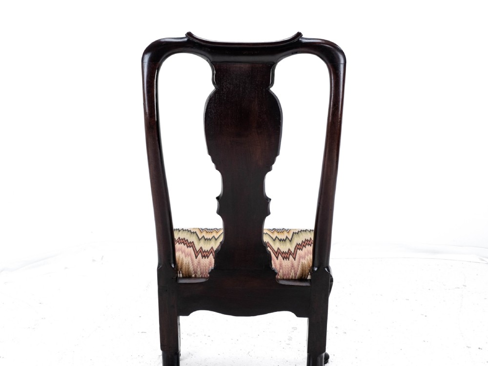 George II Mahogany Side/Dining Chair C1730 (Queen Anne Georgian Carved Cabriole Legs) View XII