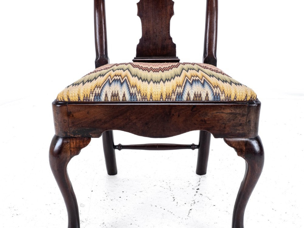 George II Mahogany Side/Dining Chair C1730 (Queen Anne Georgian Carved Cabriole Legs) View XIV