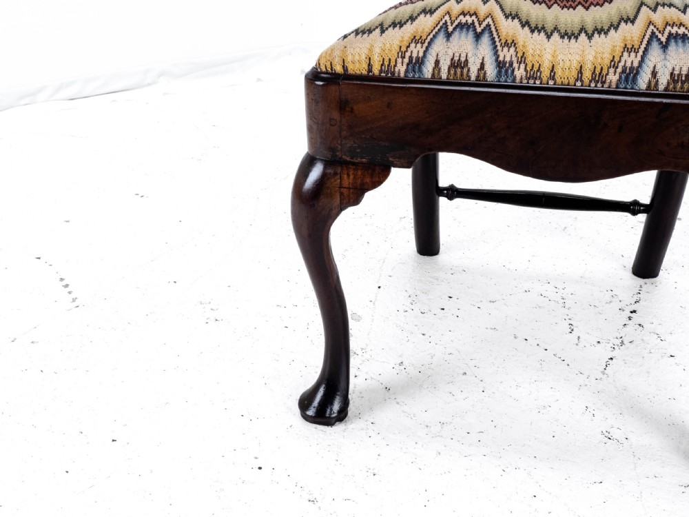 George II Mahogany Side/Dining Chair C1730 (Queen Anne Georgian Carved Cabriole Legs) View XVI