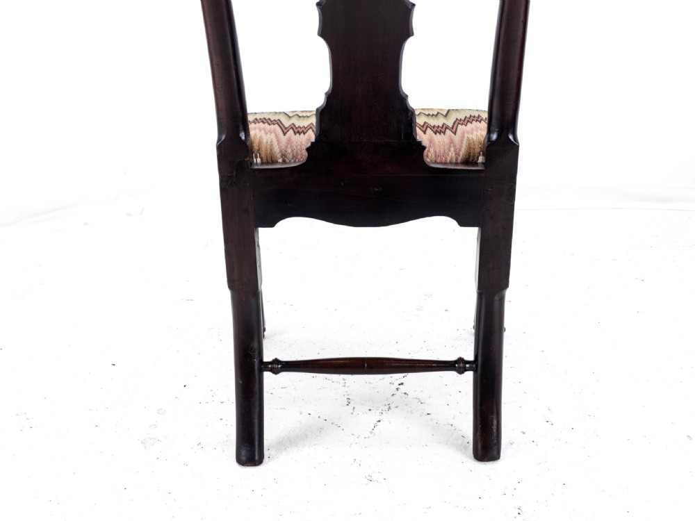 George II Mahogany Side/Dining Chair C1730 (Queen Anne Georgian Carved Cabriole Legs) View XVIII