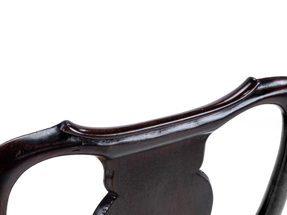 George II Mahogany Side/Dining Chair C1730 (Queen Anne Georgian Carved Cabriole Legs) View XXII