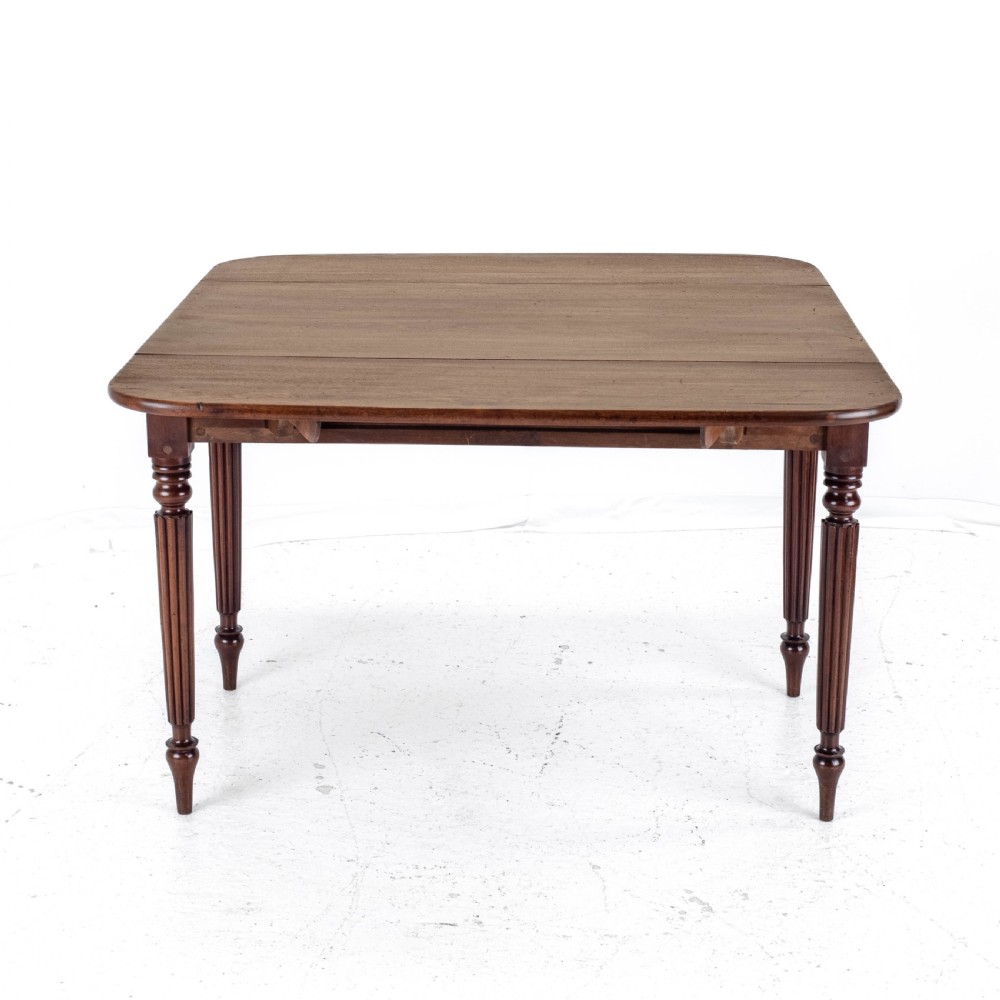 George IV Mahogany Pembroke Drop Leaf Breakfast Dining Table with Drawer C1820 (Georgian Regency) View VII