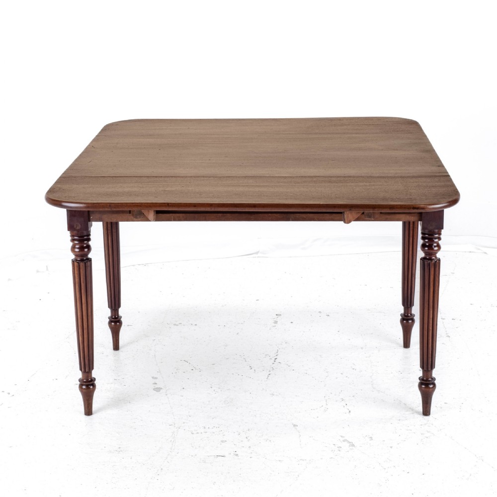 George IV Mahogany Pembroke Drop Leaf Breakfast Dining Table with Drawer C1820 (Georgian Regency) View X