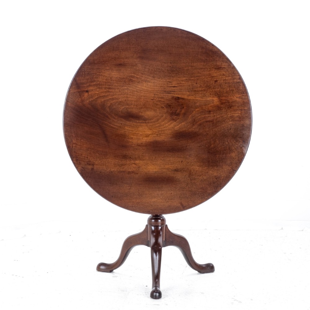 Georgian C18th Mahogany Birdcage Tripod Supper Table (George III) View V