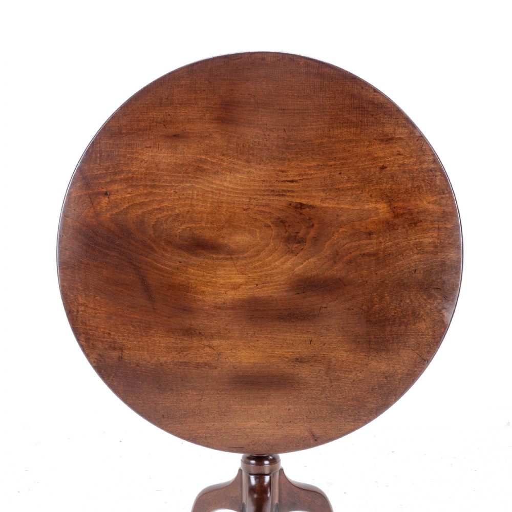 Georgian C18th Mahogany Birdcage Tripod Supper Table (George III) View VI