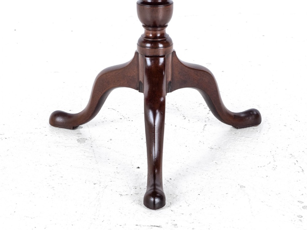 Georgian C18th Mahogany Birdcage Tripod Supper Table (George III) View VII