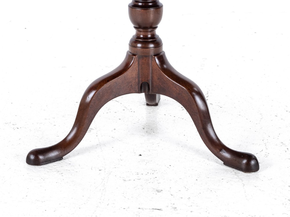Georgian C18th Mahogany Birdcage Tripod Supper Table (George III) View VIII