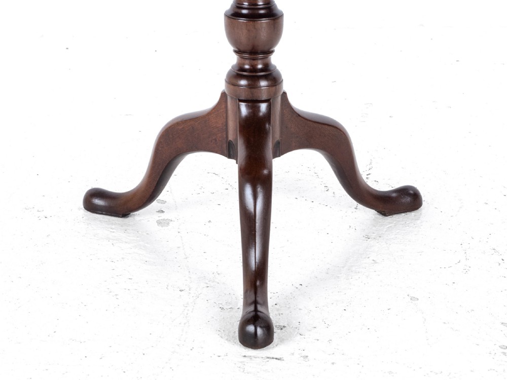 Georgian C18th Mahogany Birdcage Tripod Supper Table (George III) View IX