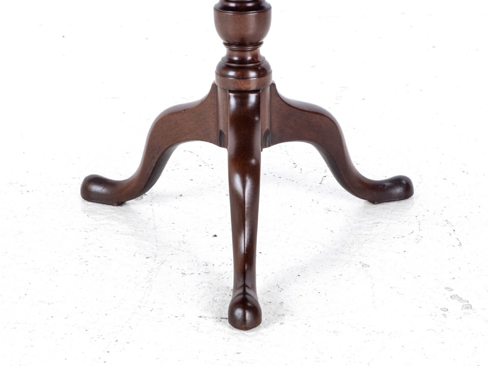 Georgian C18th Mahogany Birdcage Tripod Supper Table (George III) View XI