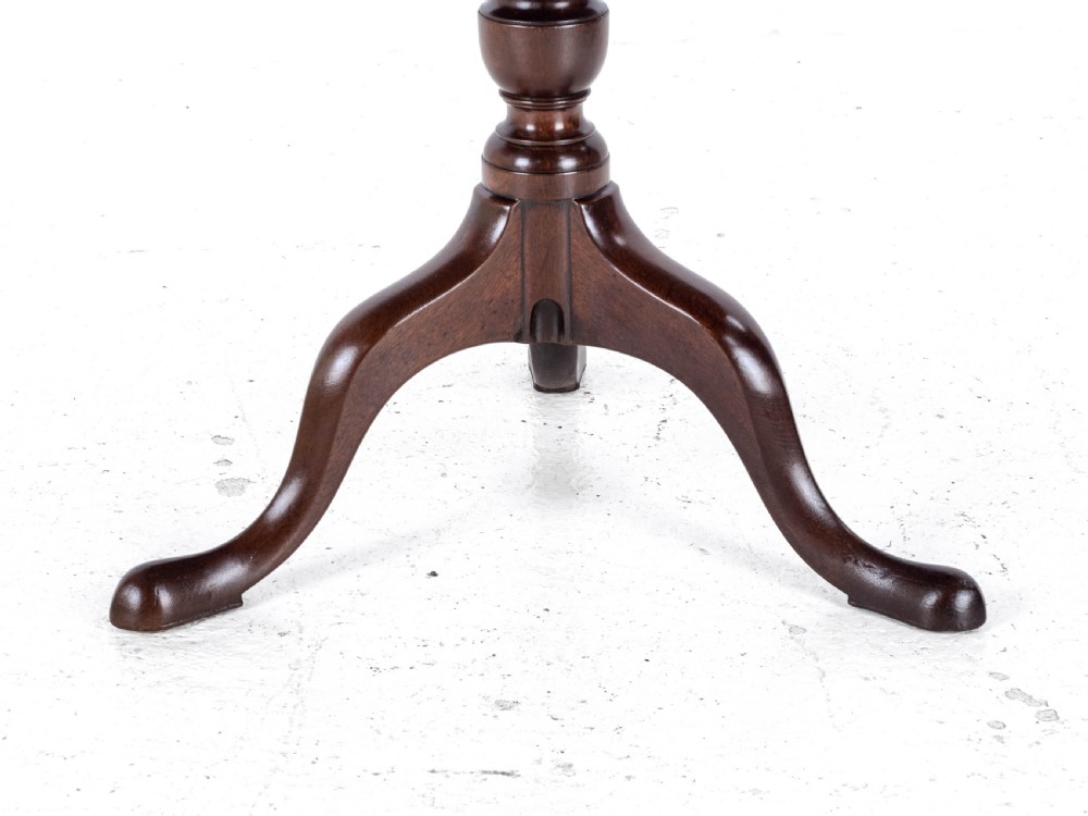 Georgian C18th Mahogany Birdcage Tripod Supper Table (George III) View XII