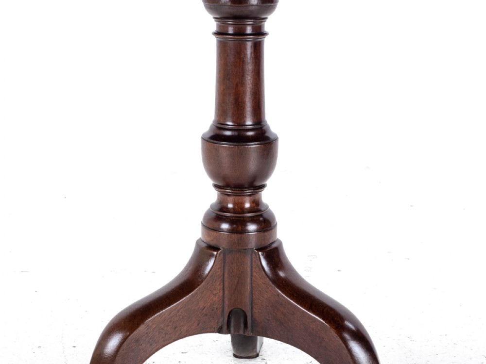 Georgian C18th Mahogany Birdcage Tripod Supper Table (George III) View XIII