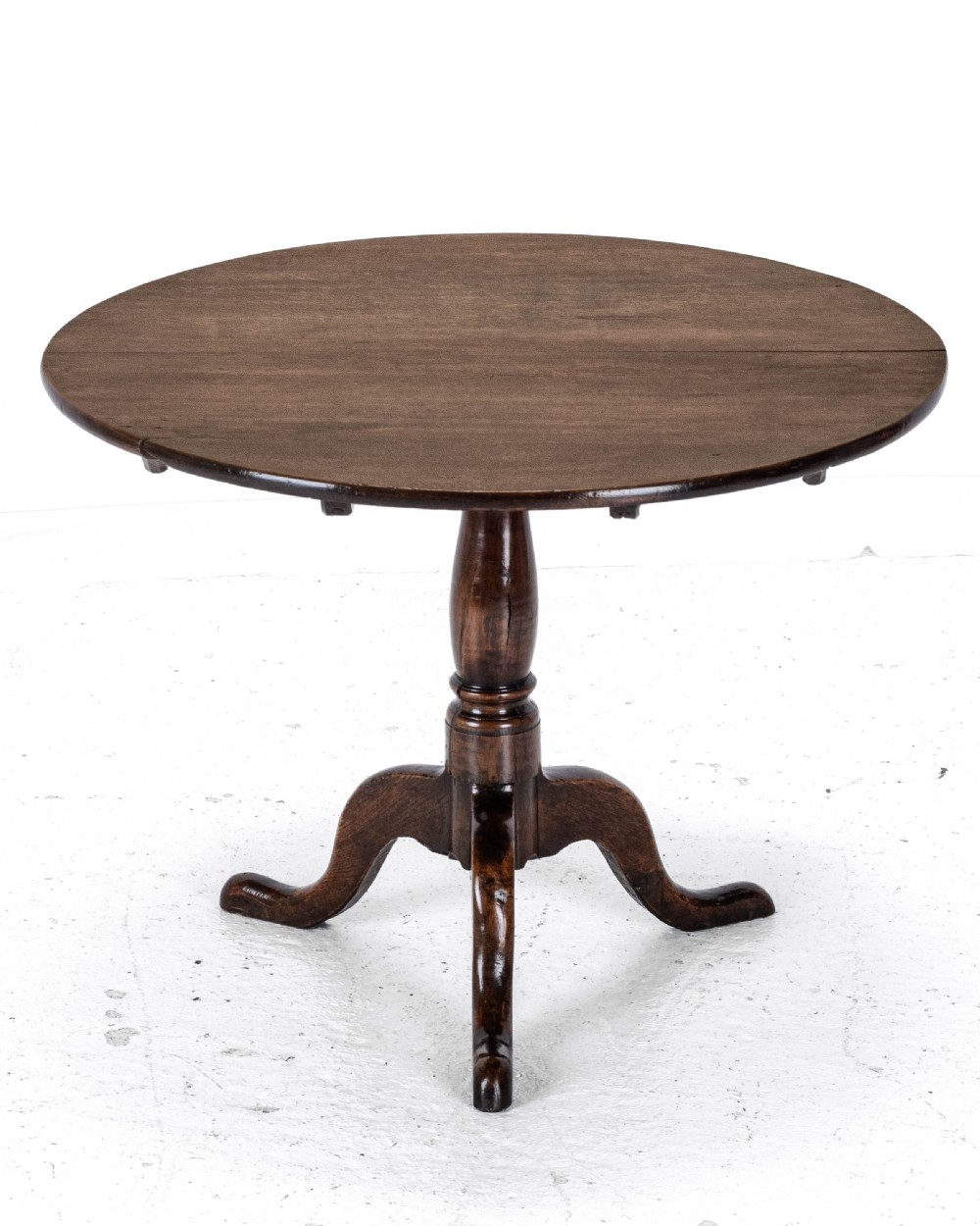 C18th Oak Country Tripod Tilt-Top Supper Table (George II/III Georgian)