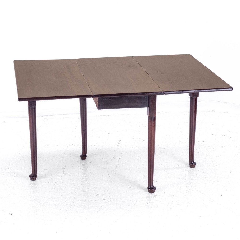 George I Pad Foot Mahogany Drop Leaf Gateleg Dining Table C1720 (Georgian)