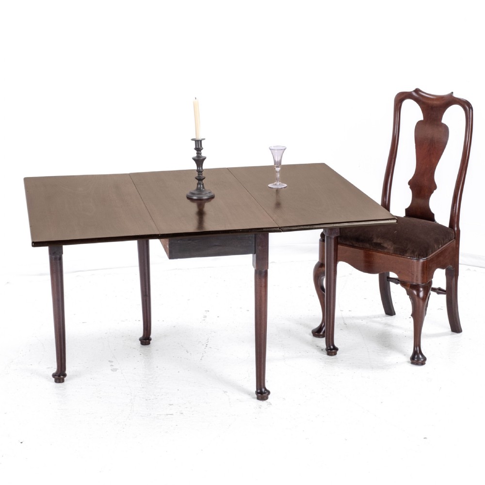 George I Pad Foot Mahogany Drop Leaf Gateleg Dining Table C1720 (Georgian) View II