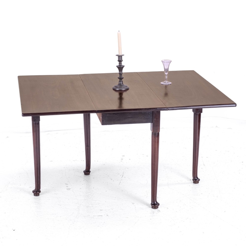 George I Pad Foot Mahogany Drop Leaf Gateleg Dining Table C1720 (Georgian) View III