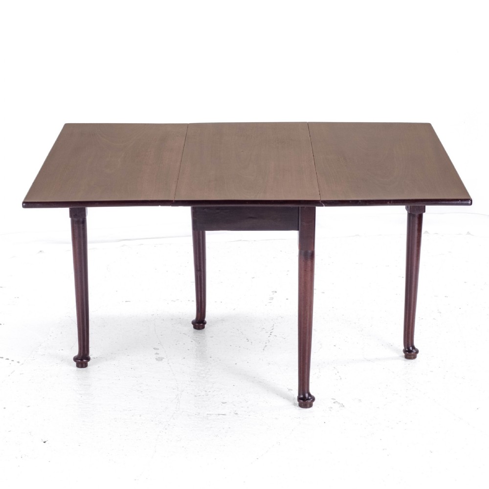 George I Pad Foot Mahogany Drop Leaf Gateleg Dining Table C1720 (Georgian) View IV