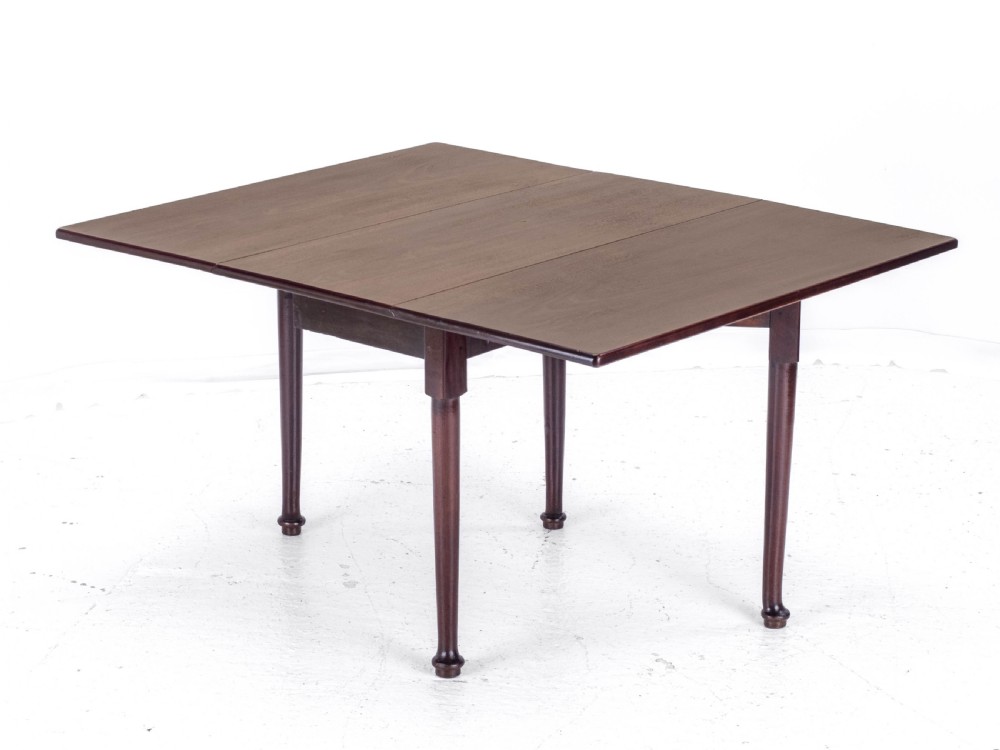 George I Pad Foot Mahogany Drop Leaf Gateleg Dining Table C1720 (Georgian) View V