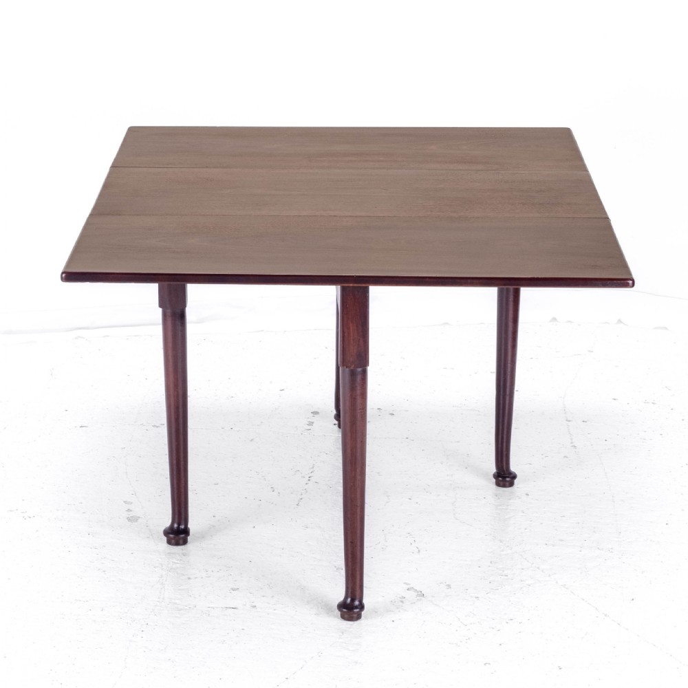 George I Pad Foot Mahogany Drop Leaf Gateleg Dining Table C1720 (Georgian) View VI