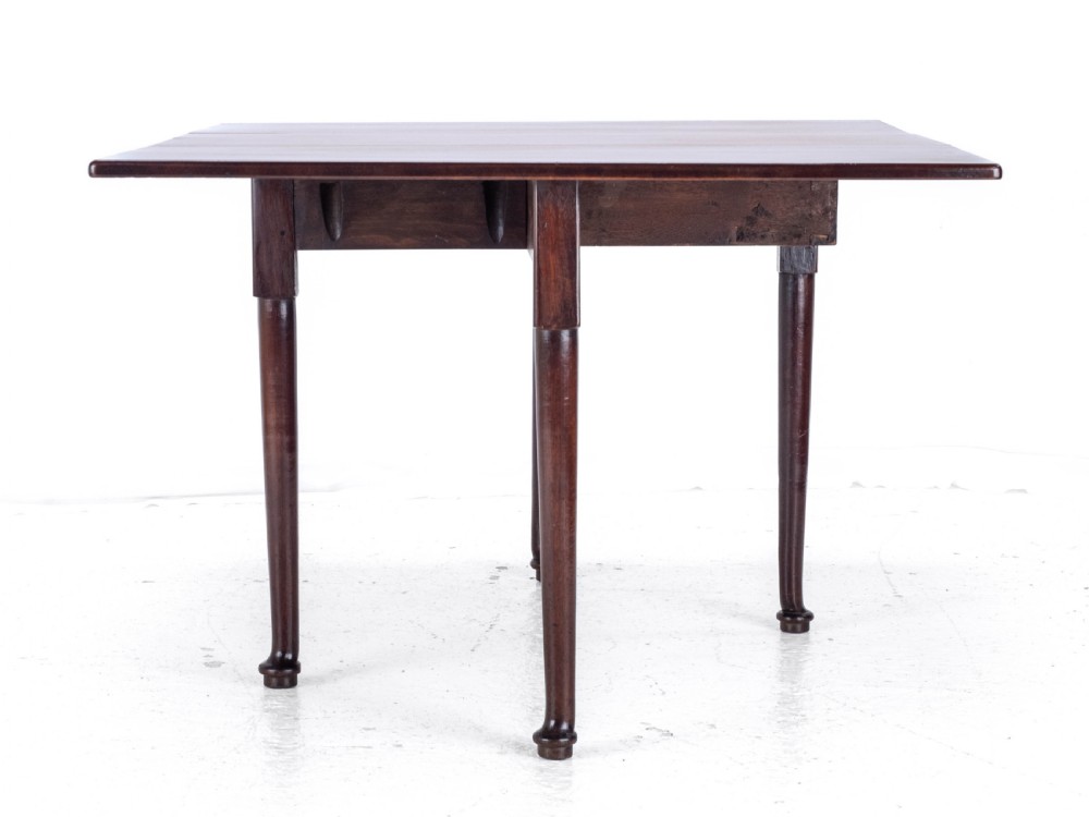 George I Pad Foot Mahogany Drop Leaf Gateleg Dining Table C1720 (Georgian) View IX