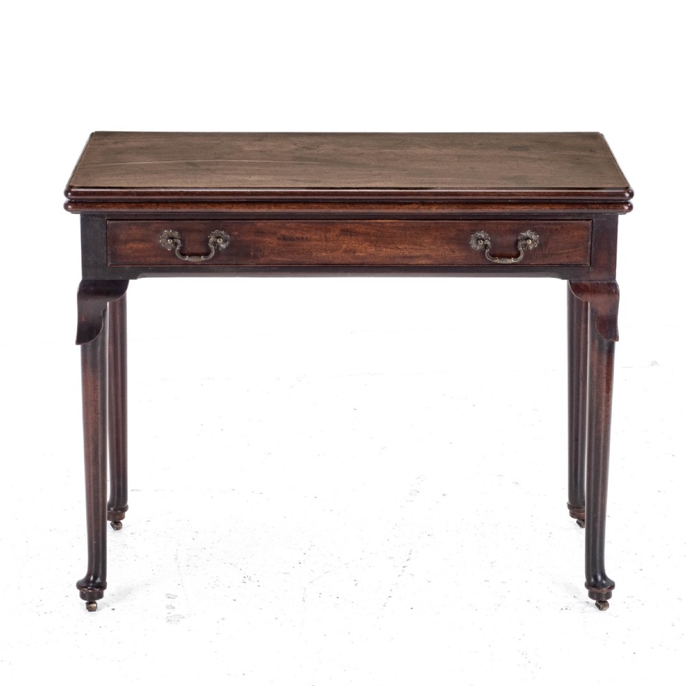 George II Mahogany Console Card/Games Table with Drawer C1750 (Georgian) View II