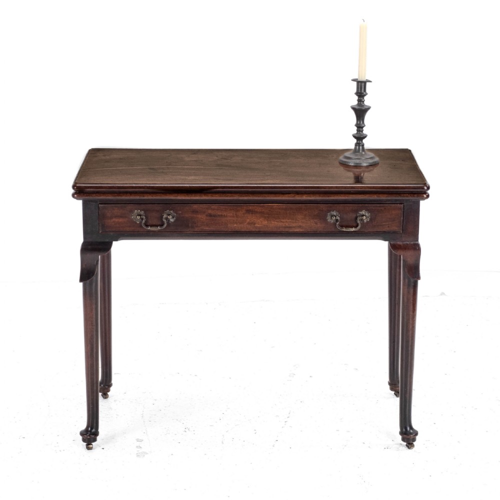 George II Mahogany Console Card/Games Table with Drawer C1750 (Georgian) View III